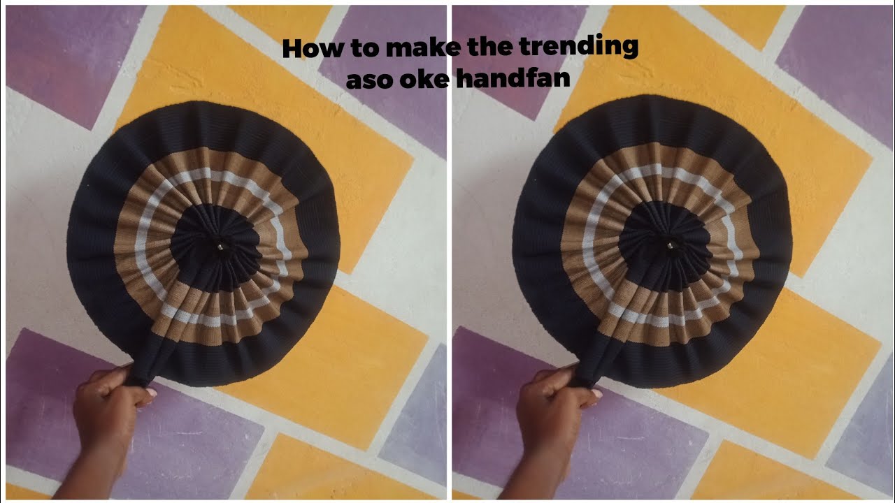 How to make the trending aso oke handfan