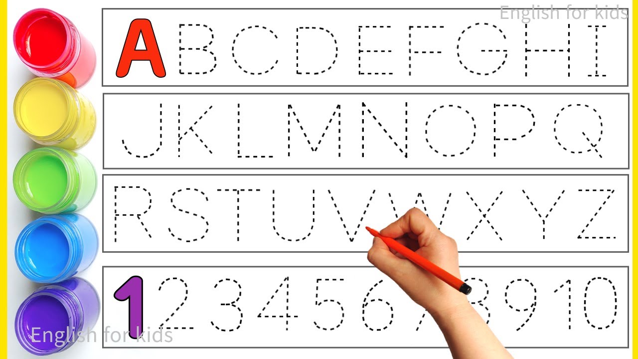 Один, два, три | счет от 1 до 10 | ABC, ABCD | 123, 123 Числа | учимся считать | алфавит от A до Z