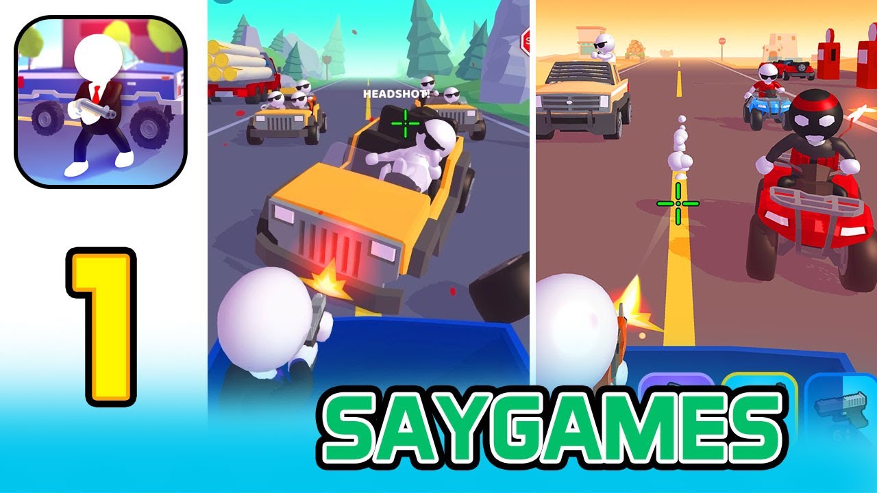 Rage Road Car Shooting - Gameplay Walkthrough New Release  (by SayGames) (iOS, Android) Hyper Casual