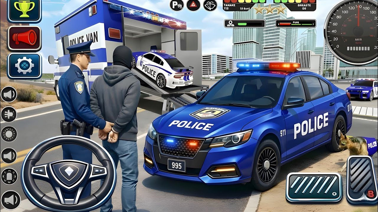 🚓 Police Car Chase Simulator 3D &ndash; Real City Cop Pursuit Gameplay (Android)