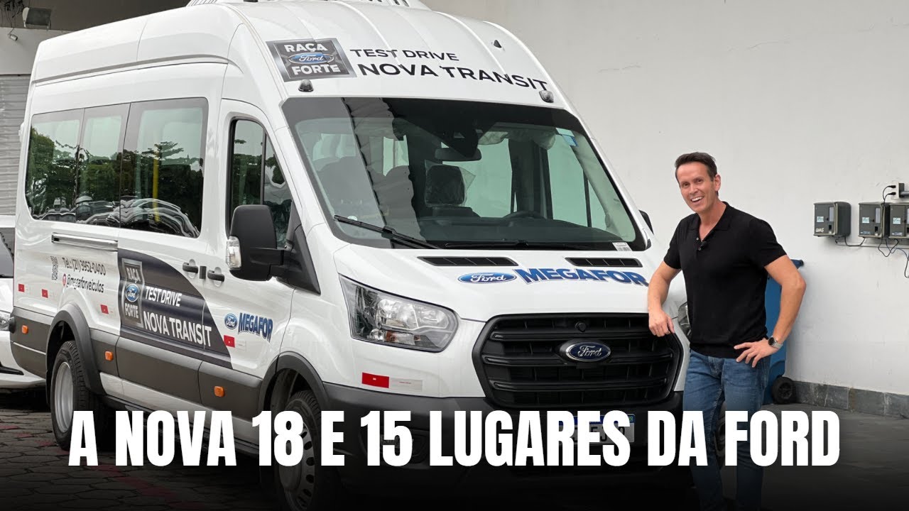 Ford Transit: O novo 18 e 15 lugares da Ford.