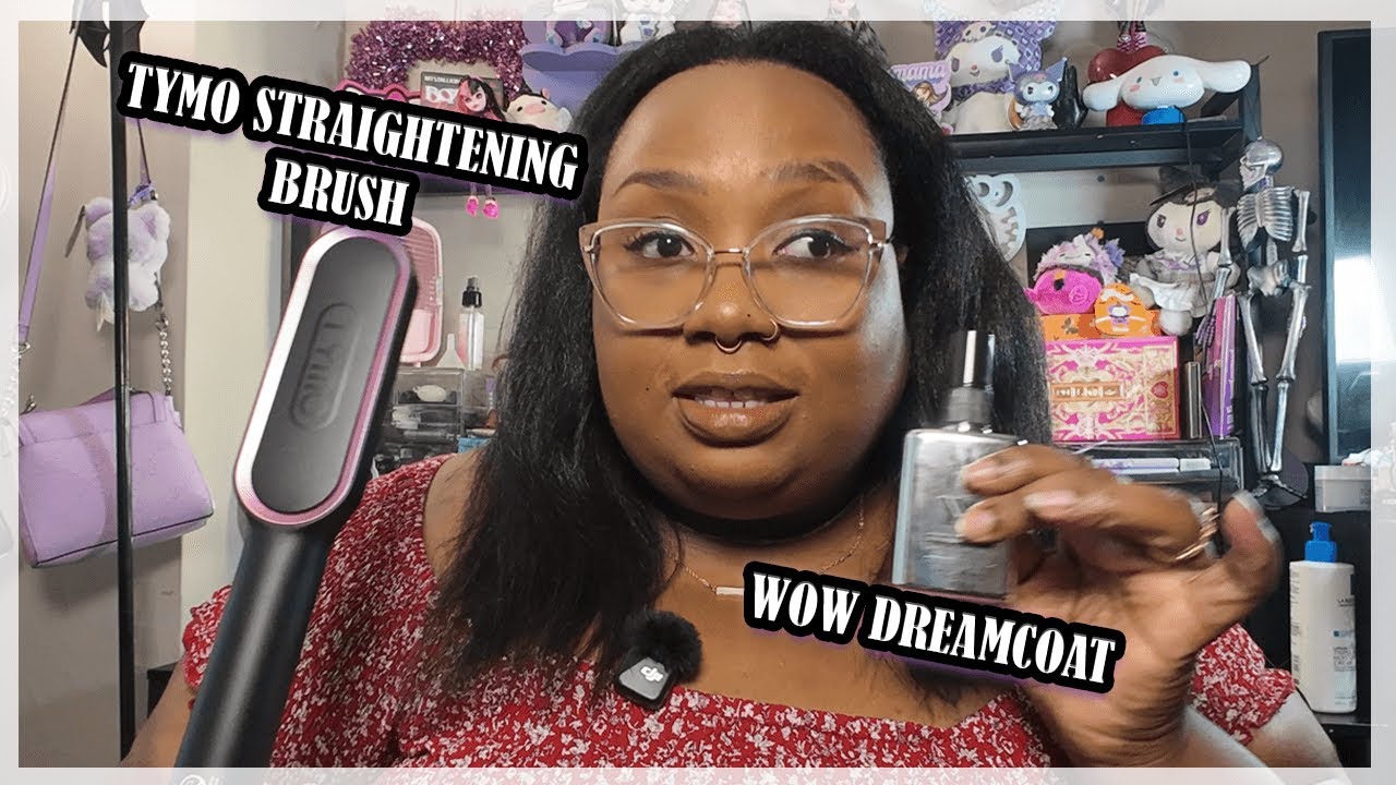 Testing the VIRAL Tymo Ring Hair Straightener with Color WOW Dream Coat