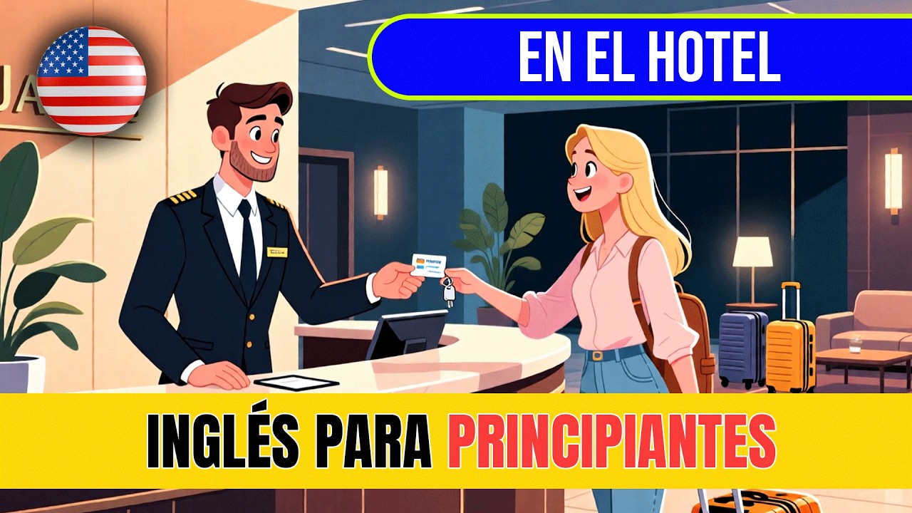 ¿Cómo hablar en inglés en un hotel? - Conversación para Viajeros (A1–A2) CON SUBTÍTULOS