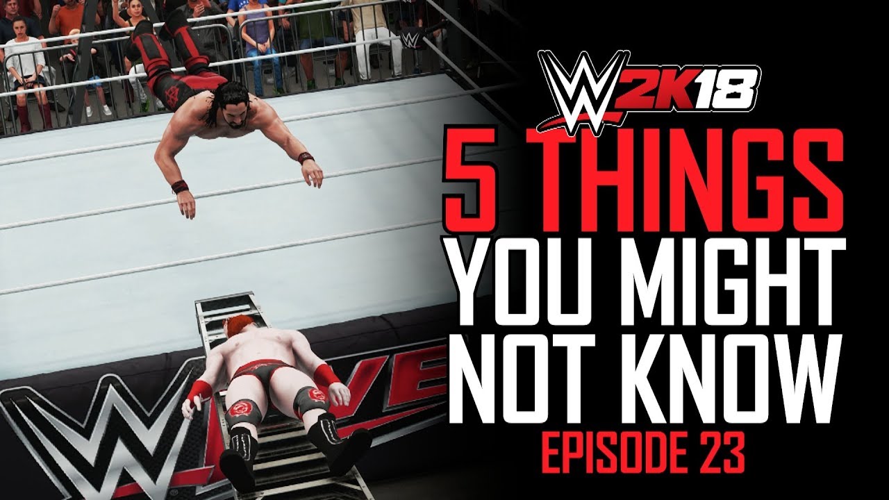 WWE 2K18 - 5 Things You MIGHT Not Know! #23 (Crazy Ladder Moments, Bonus Moves, WWF & More)