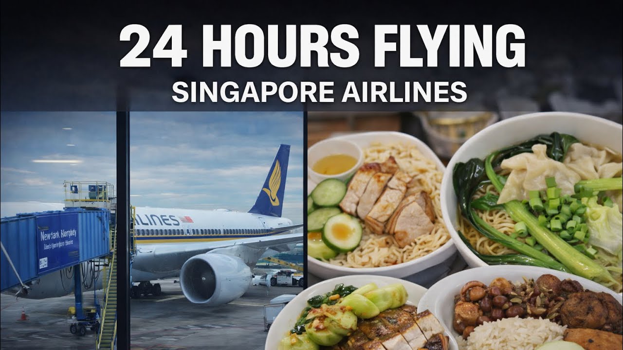 24 Hours Flying Singapore Airlines Busines Class