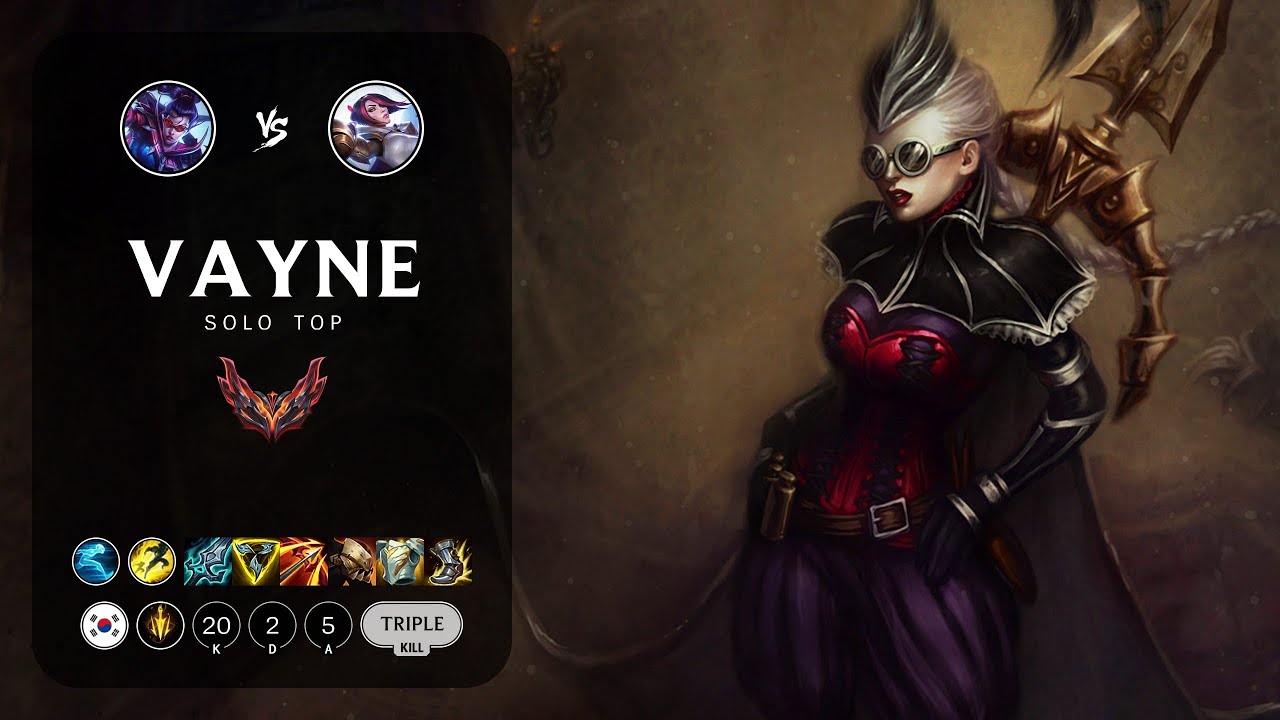 Vayne Top vs Fiora - KR Grandmaster Patch 13.24