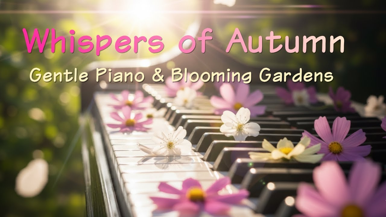 Whispers of Autumn: Relaxing Piano in a Cosmos Garden