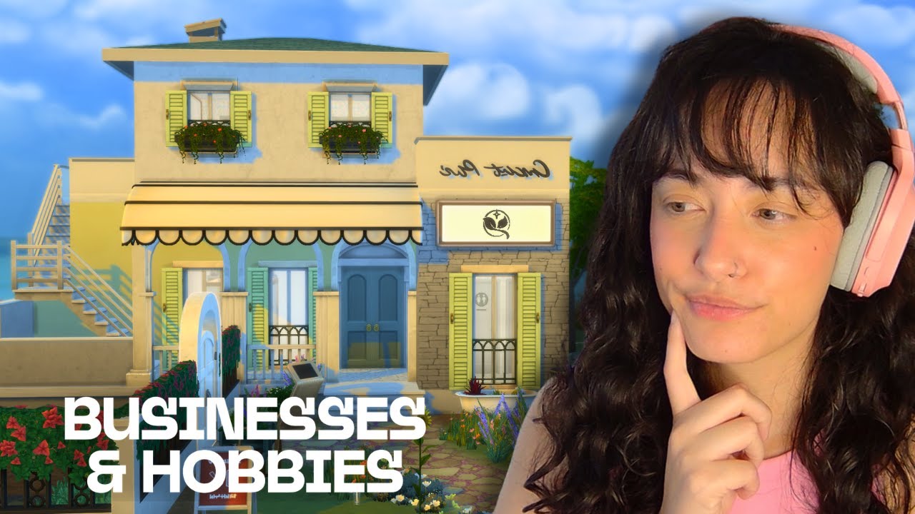opening a FLORIST with the Sims 4 Businesses & Hobbies in my TINY TOWN challenge 💐 Part 20