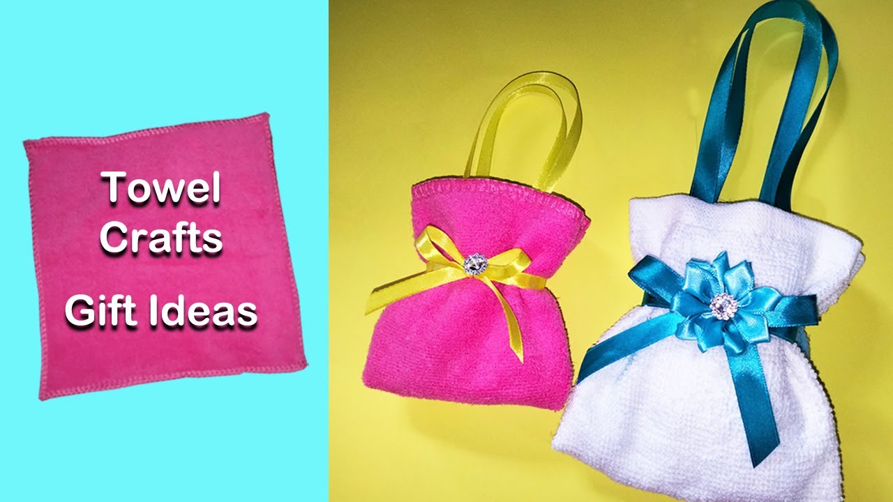 DIY Towel Bag Craft Ideas | Practical Gift Ideas | Towel Folding | Giveaways | Souvenir Ideas