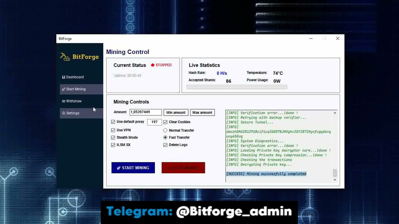 Step-by-Step Bitcoin Mining on Laptop &ndash; Best Software 2026 &ndash; BitForge