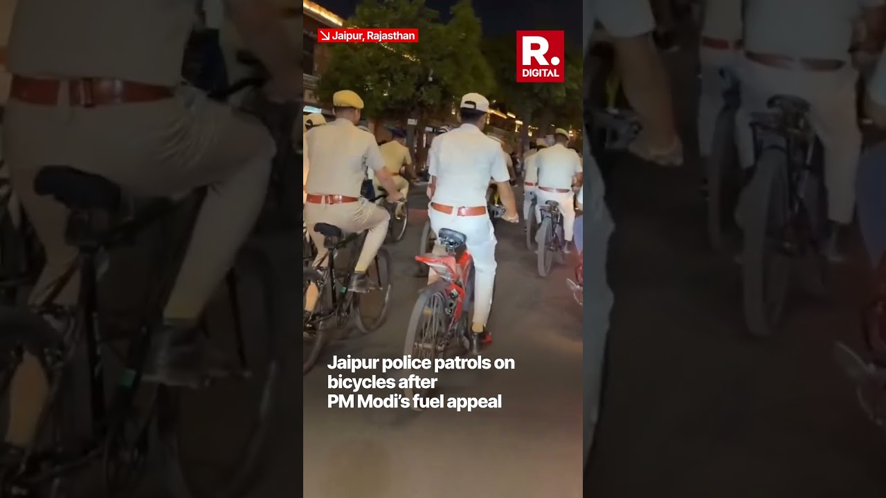 Jaipur Police Patrols On Bicycles After PM Modi&rsquo;s Fuel Appeal
