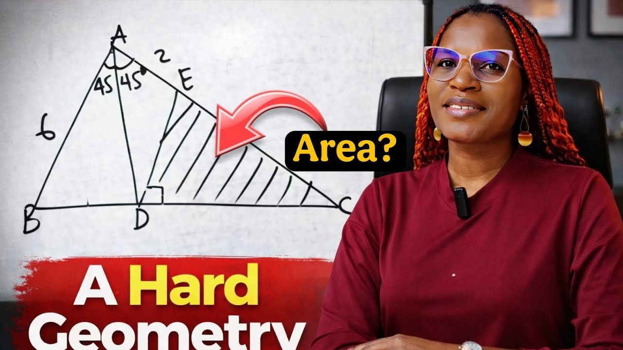 A very hard geometry math question that many got wrong. 