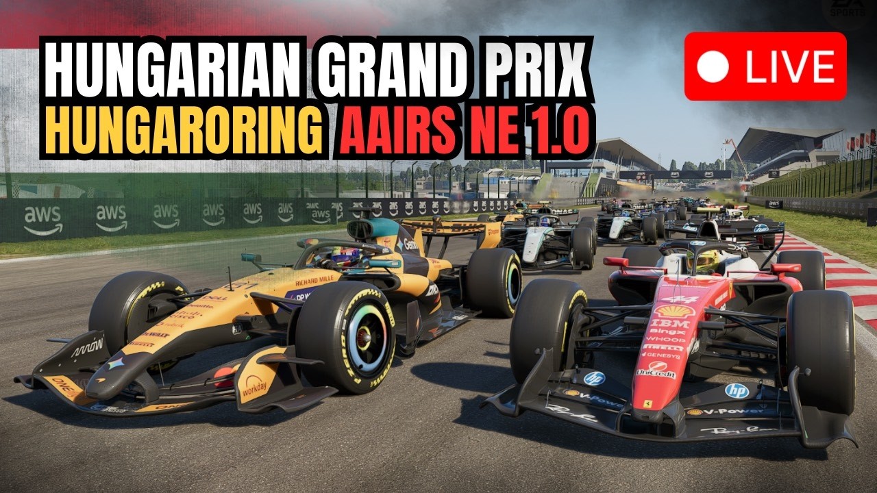LIVE 🔴 F1 Hungarian Grand Prix 2026  / Full Race  / F1 26 Gameplay AI Prediction / AAIRS NE 1.0!