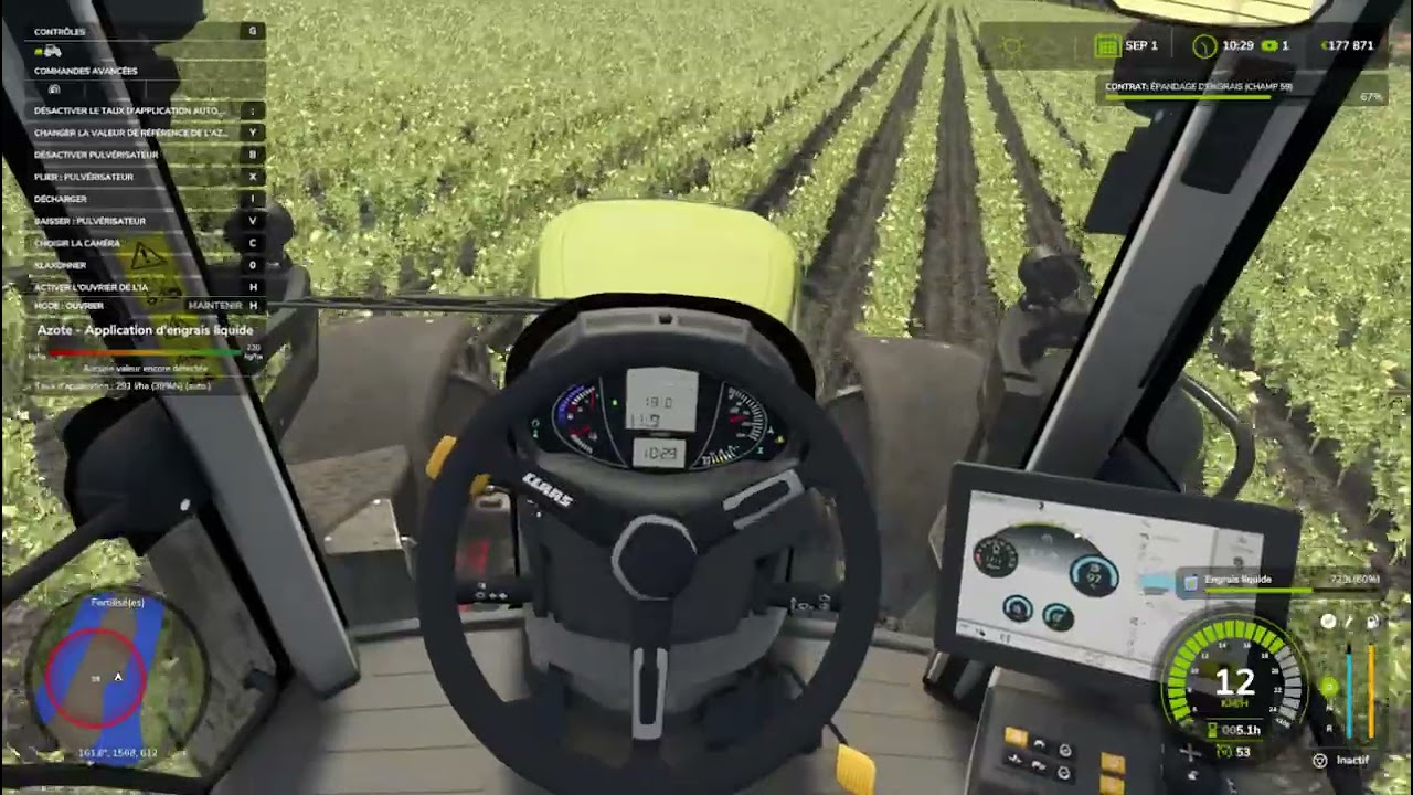 FS 25 je part aider le voisin a épandre de l'engrais