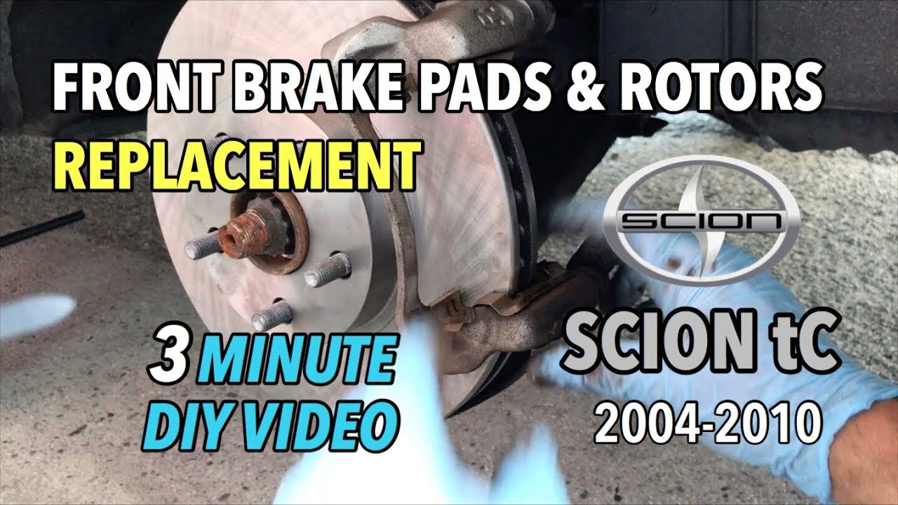 Scion tC Front Brake Pads & Rotors Change - 2004-2010 - 3 Minute DIY Video