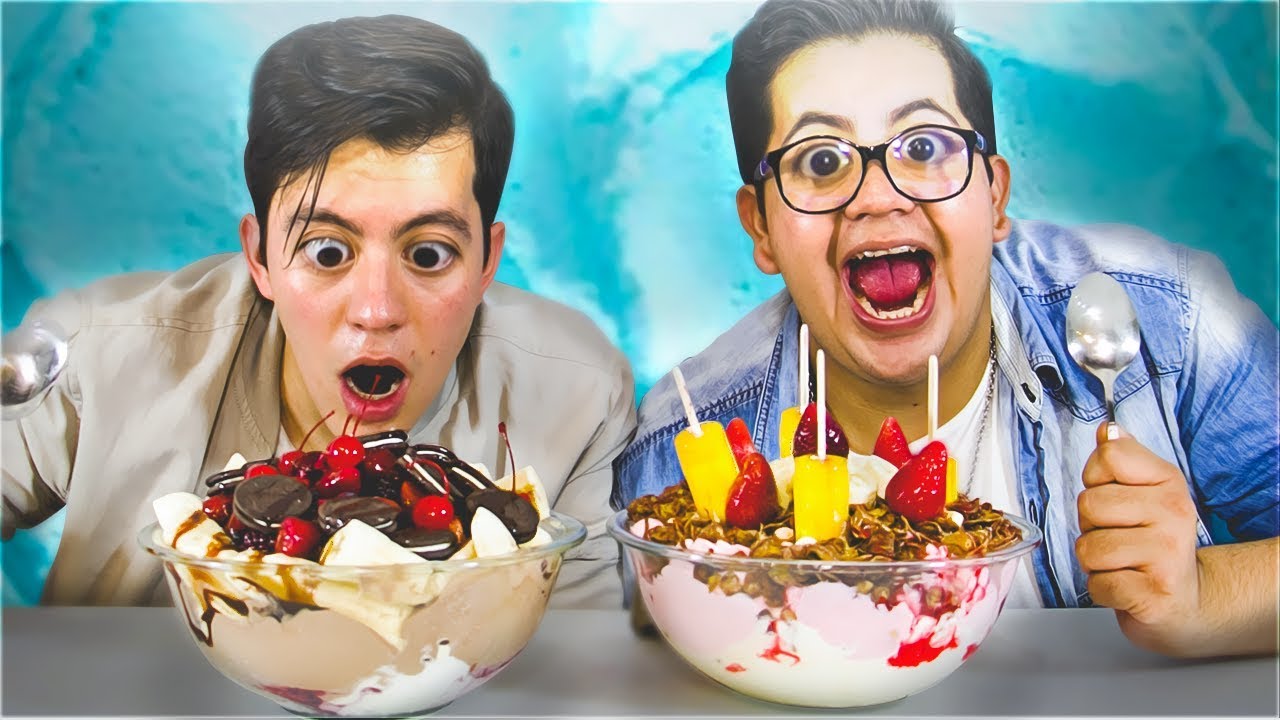 RETO CON HELADOS GIGANTES ¡MÁS DE 10,000 CALORÍAS!