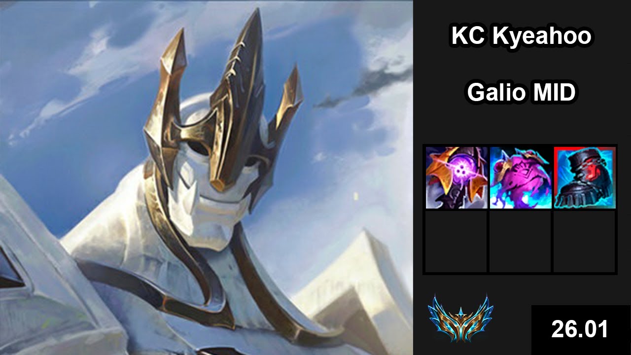 KC Kyeahoo (Galio) vs (Xerath) - EUW Challenger - New season Patch 26.01
