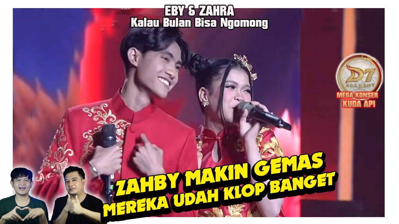 Pasangan gemas Zahby Zahra & Eby. Kalo bulan bisa ngomong