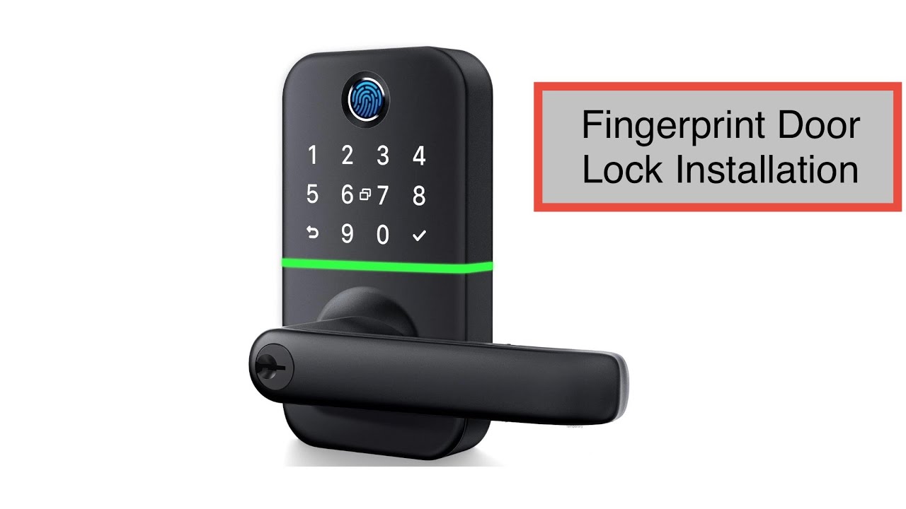 How to install Keypad Smart Door Lock with Handle: Kucacci Keyless Entry Fingerprint Lock tutorial