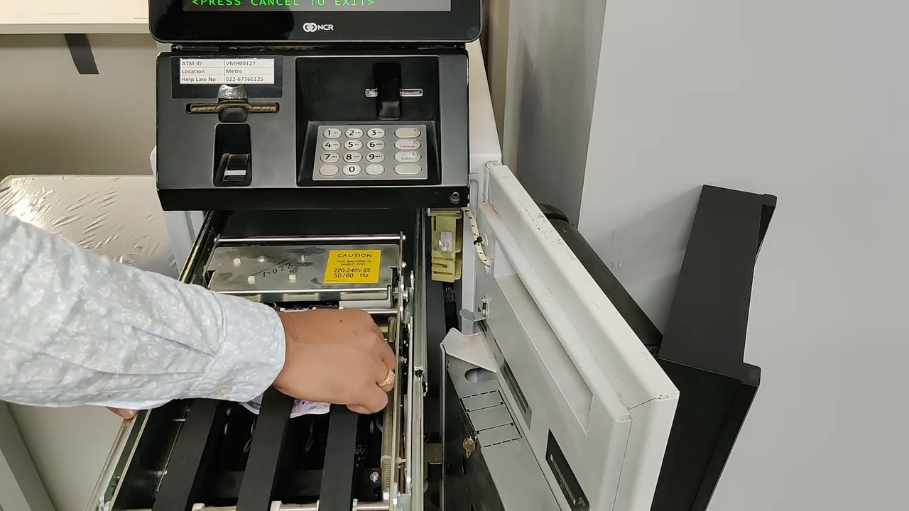 NCR ATM  How to resolve Cash Jam