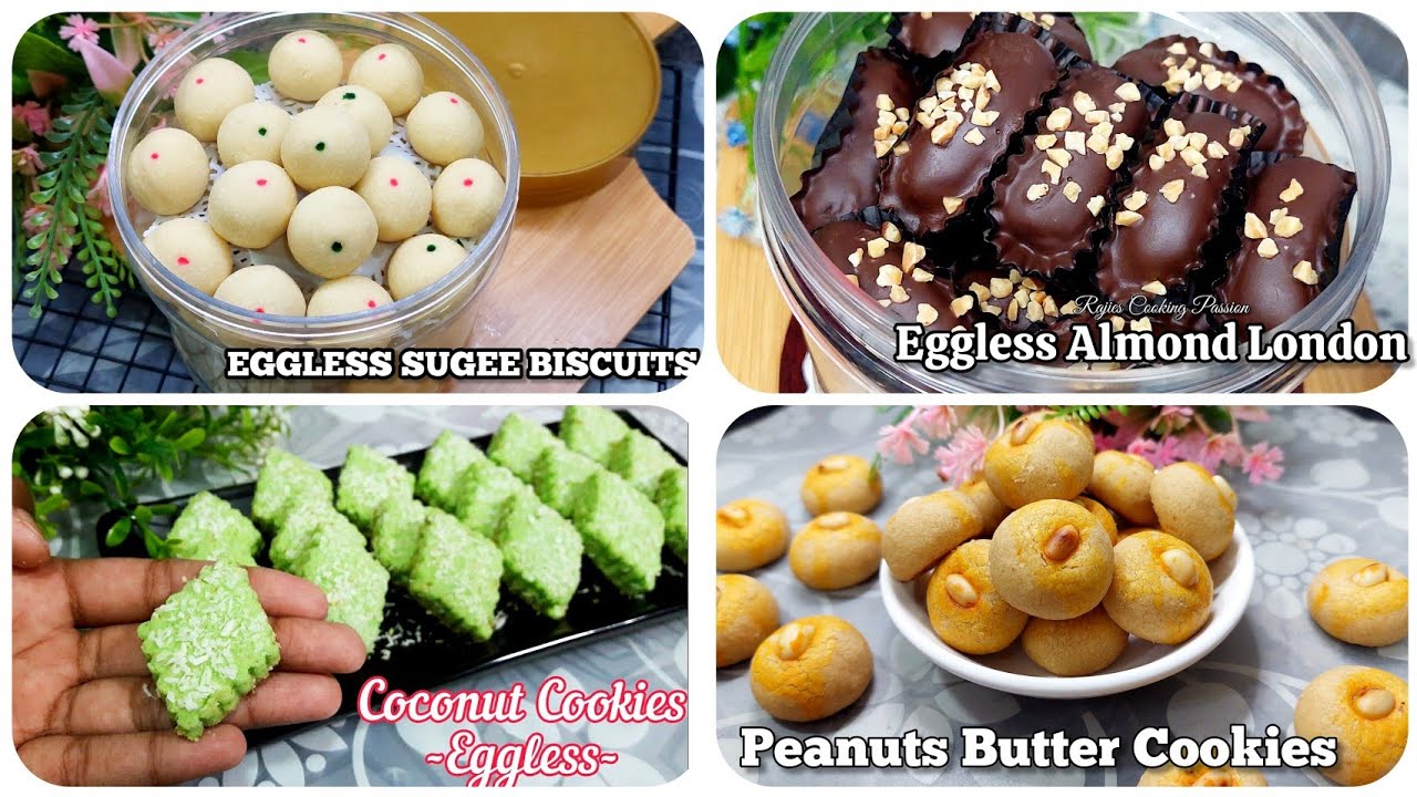 4 EASY EGGLESS BISCUITS Recipe, DEEPAVALI Recipes 🪔🪔🪔