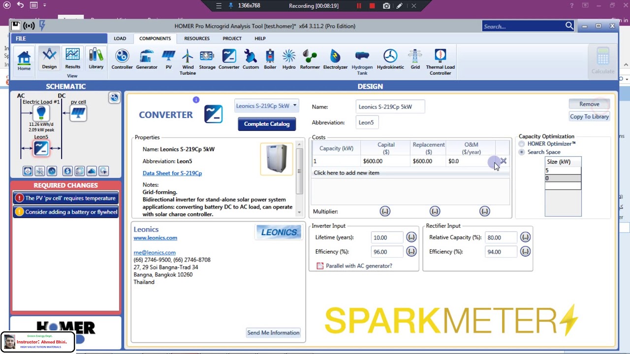 Homer Converter setup 8