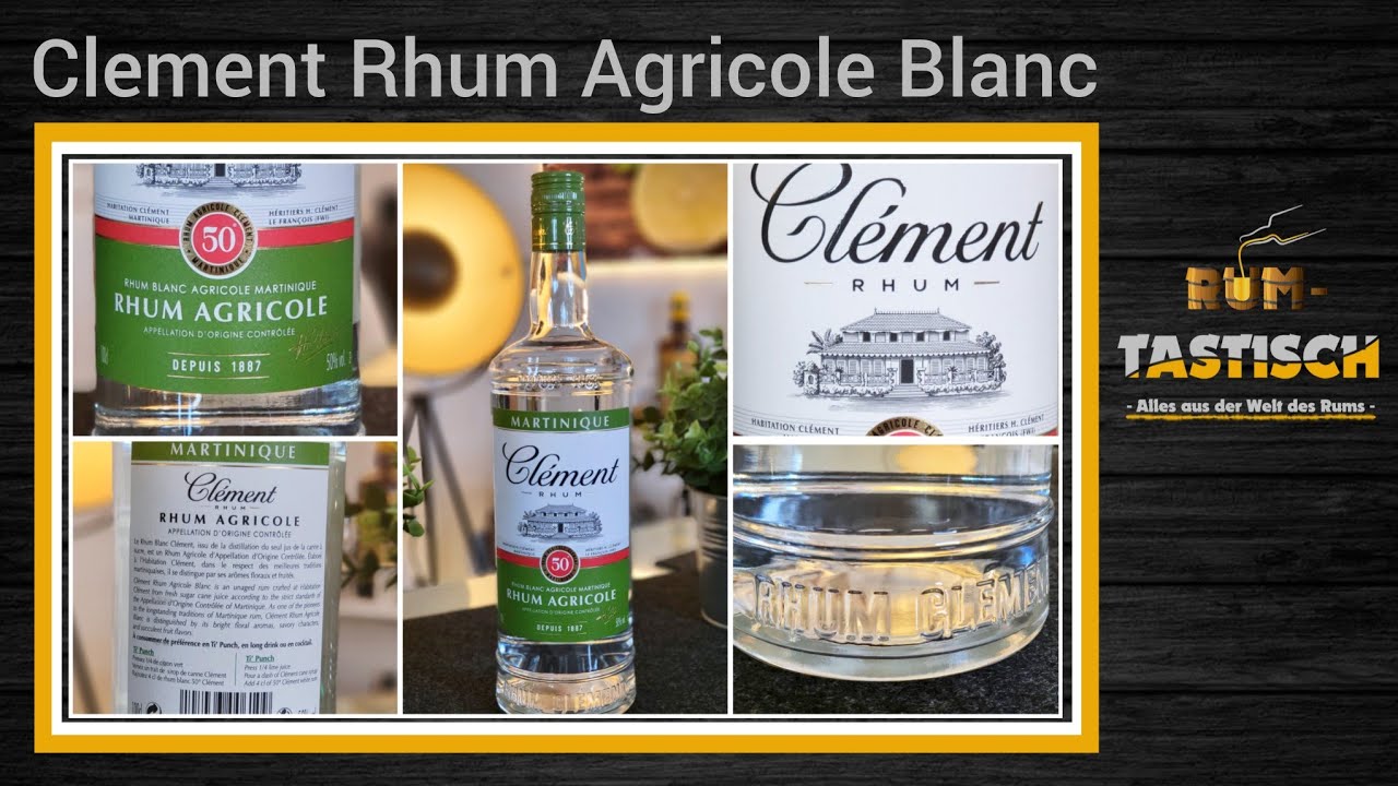 Cl&eacute;ment Rhum Agricole Blanc - 50% Vol. 🥃 Die Legende aus Martinique!