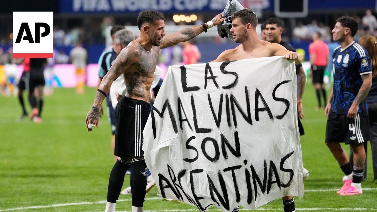 UK urges FIFA to investigate Argentina over Falklands banner at World Cup