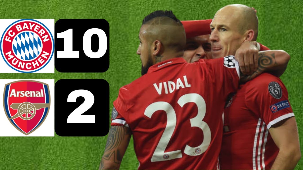 Bayern 10 x 2 Arsenal | Champions League Humiliation of the Decade | All Goals & Highlights