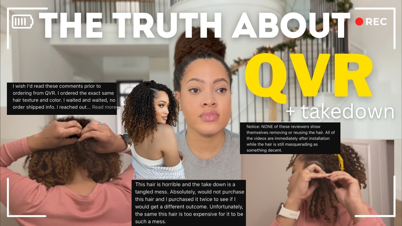 THE TRUTH ABOUT QVR HAIR HONEST FEEDBACK | QVR HUMAN CROCHET HAIR TAKEDOWN | INFLUENCER TRANSPARENCY