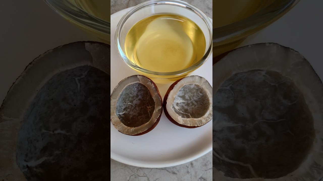 Homemade coconut oil. #shorts #coconutoil #ankiscookery