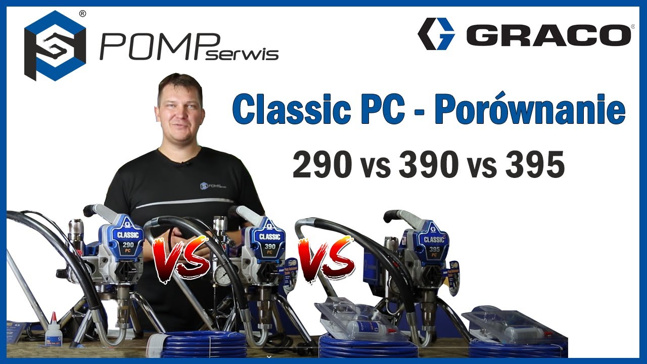 Graco CLASSIC 290, 390, 395 PC - Porównanie