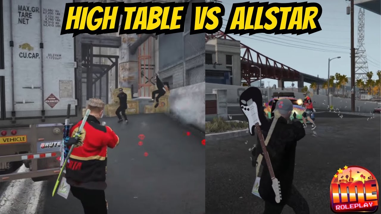 PERANG HIGH TABLE VS ALLSTAR !!! 🚫 NO LARAS PANJANG🚫 #imeroleplay #imerp #gtarp
