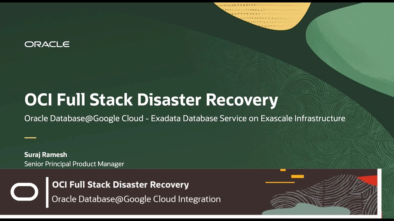 Configure OCI Full Stack DR for Oracle Database@Google Cloud: Exadata Database Service on Exascale