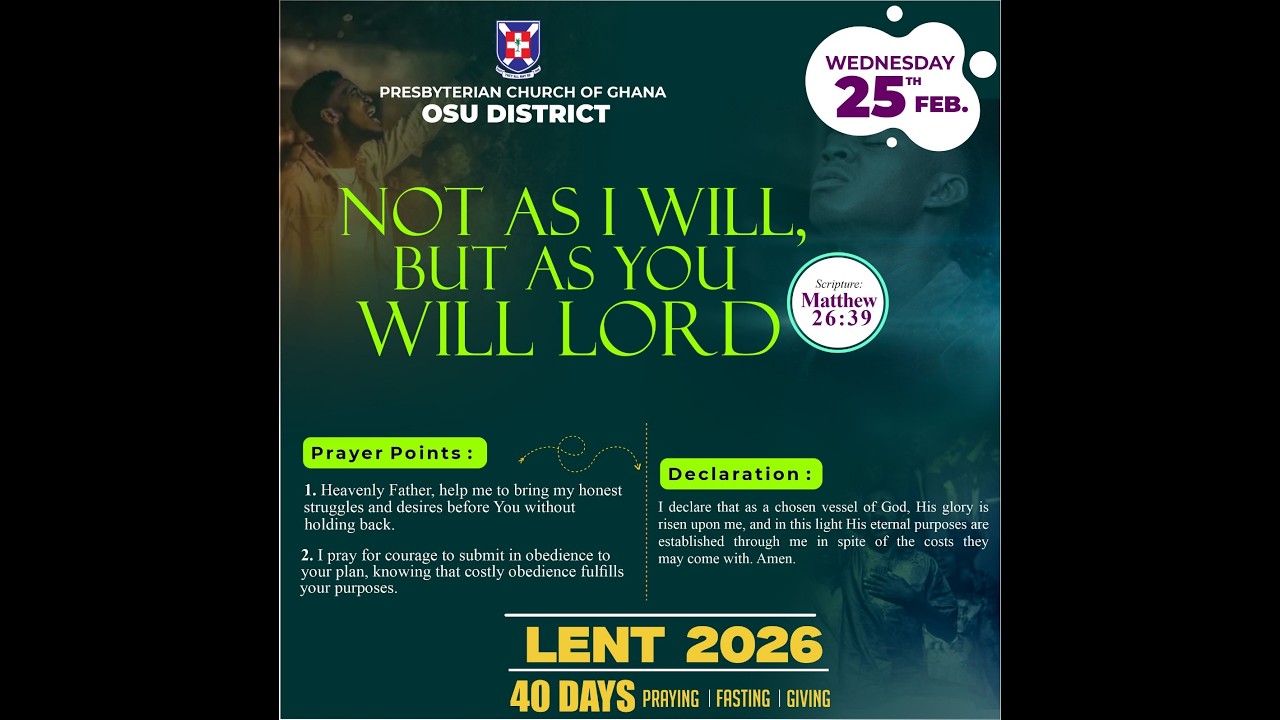 LENT 2026 || DAY 6 || 25/02/2026