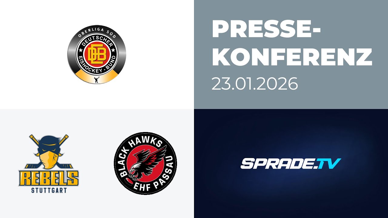 23.01.2026 - Pressekonferenz - Stuttgart Rebels vs. EHF Passau Black Hawks