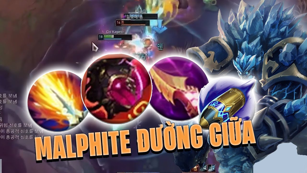 Malphite AP Đường Giữa Hỏa Khuẩn Shock Damage Siêu Hot Có Thật Sự Dễ Chơi? | BLV Hoàng Sama