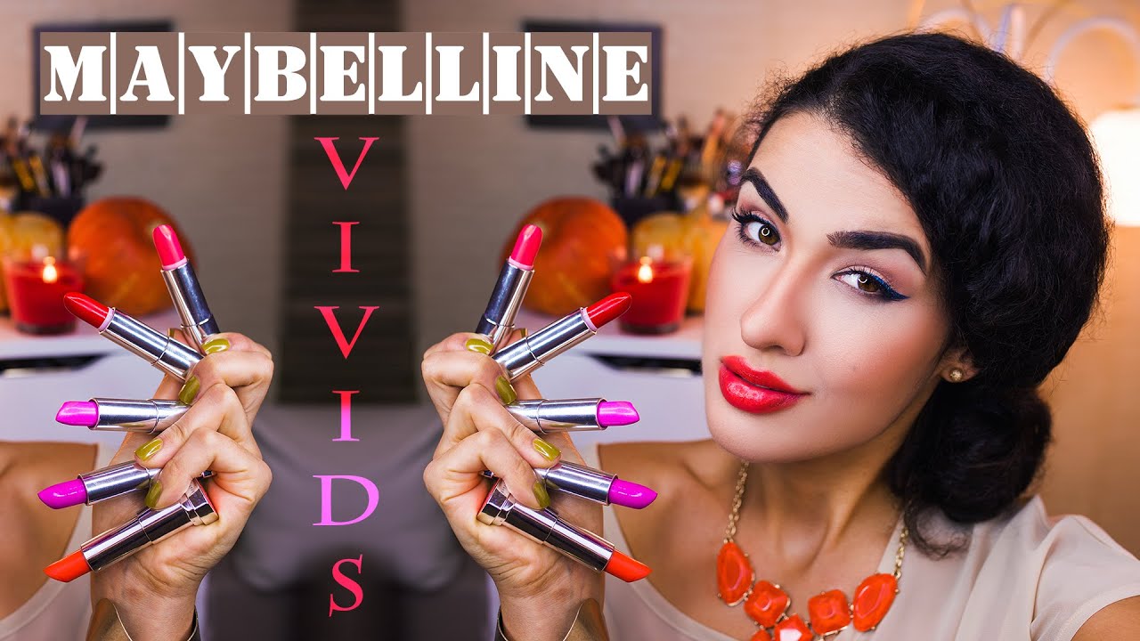 Maybelline  Color Sensational  VIVID Lipsticks l Ревью + свотчи на губах