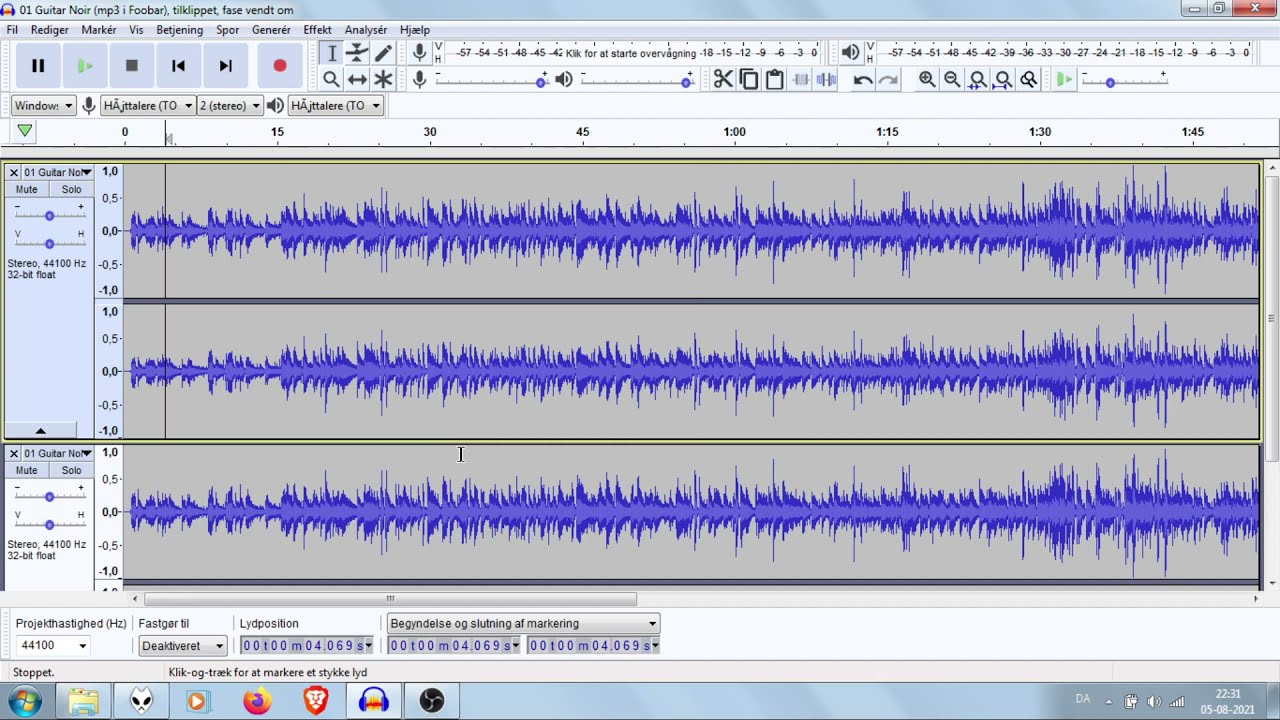 High resolution audio (hi-res) vs. CD audio: A null-test