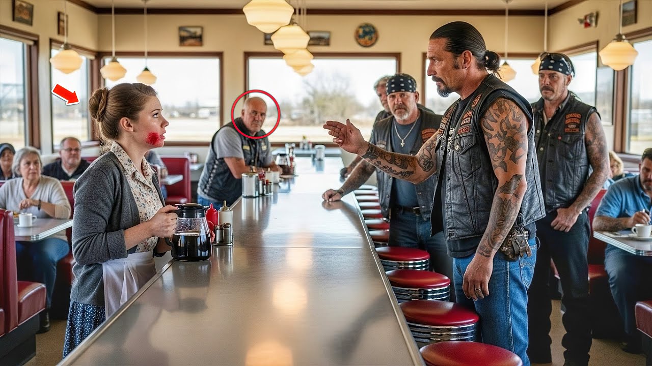 Biker Gang Leader Noticed the Waitress’s Bruises — What He Did Next Shocked the Whole Town