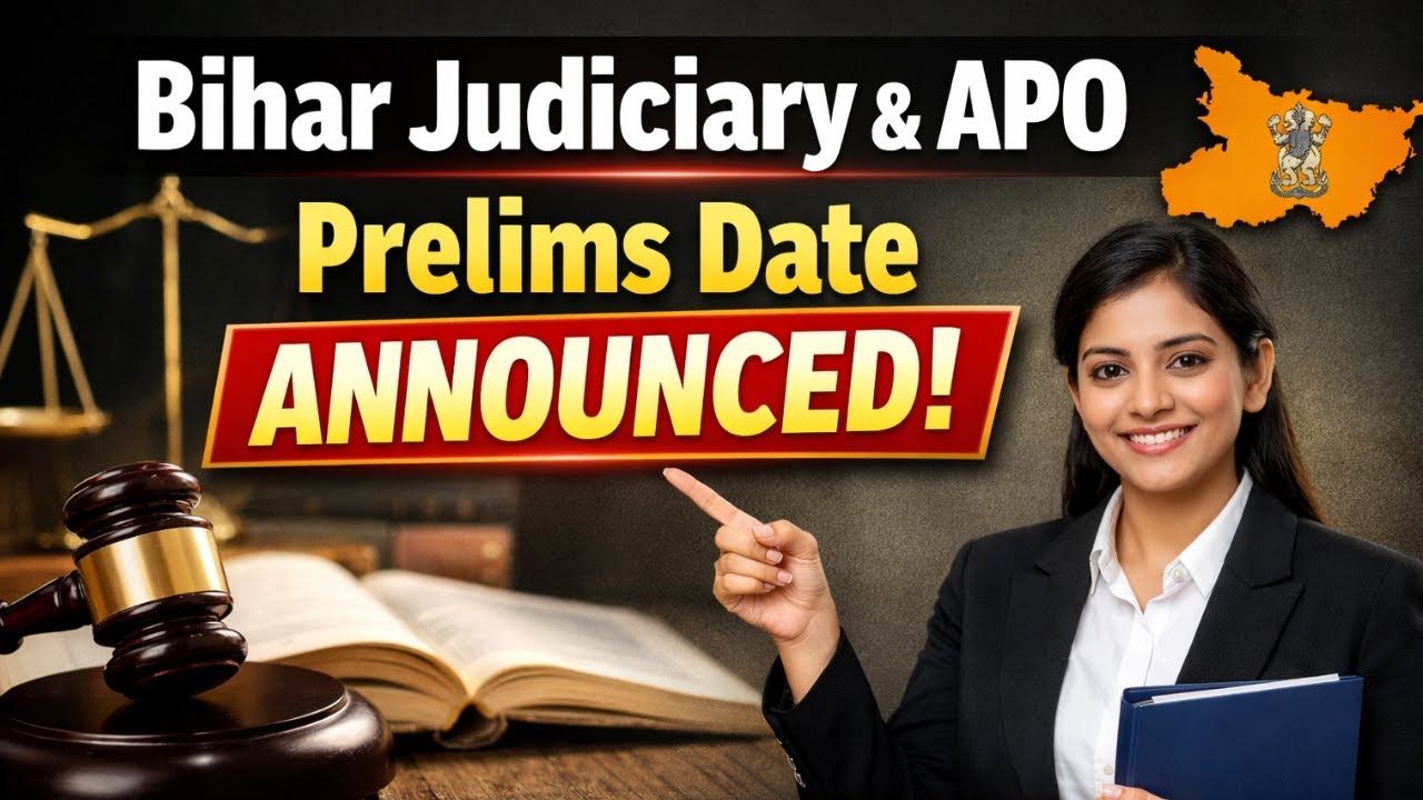Bihar Judiciary & APO Prelims Date Announced | Official Exam Date Update