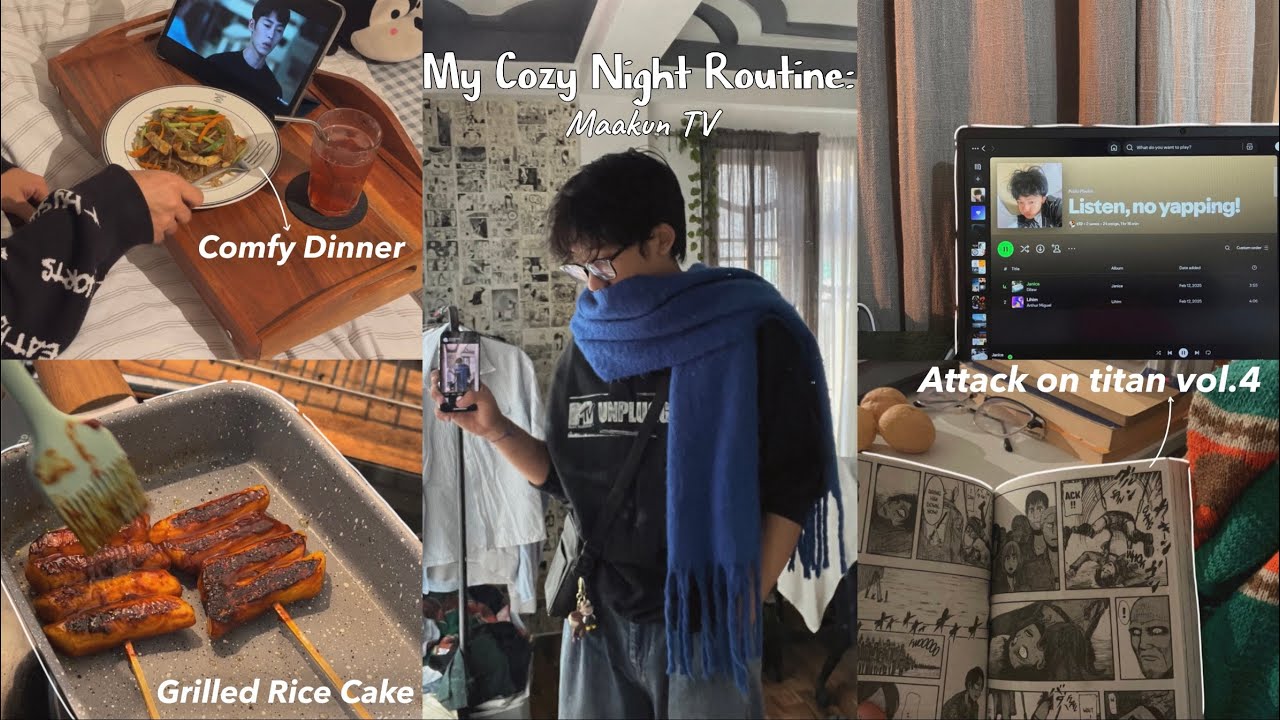 Cozy night routine || living alone diaries || aesthetic vlog 🍂