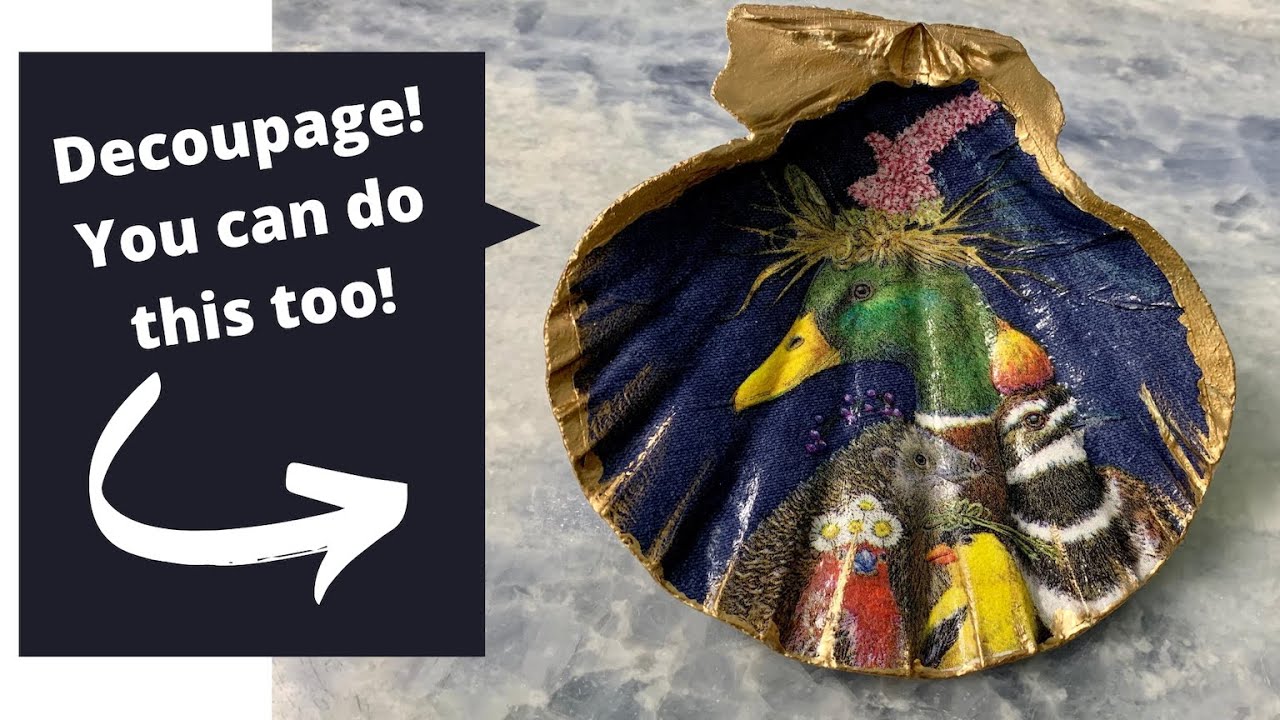 How to Decoupage A Sea Shell