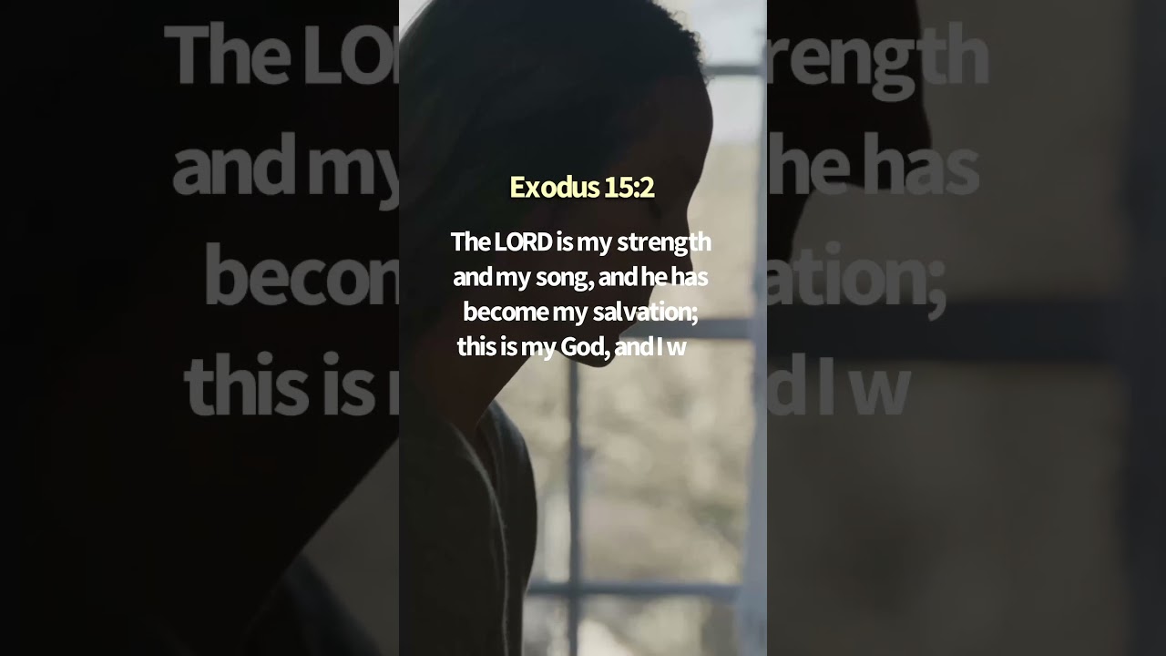 The LORD is my strength, song, salvation, and God #bible #jesus #god #christian #religion #gospel