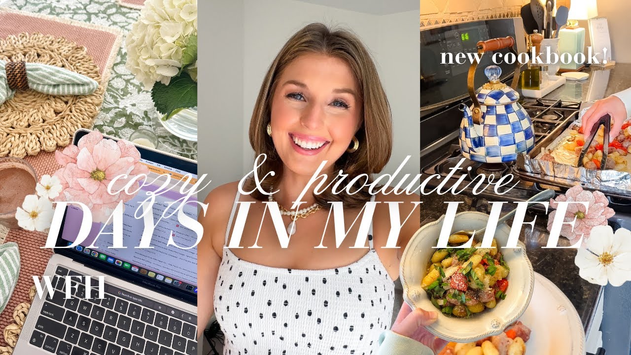 days in my life | wfh, new cookbook, walking pad, & dealing with negative comments