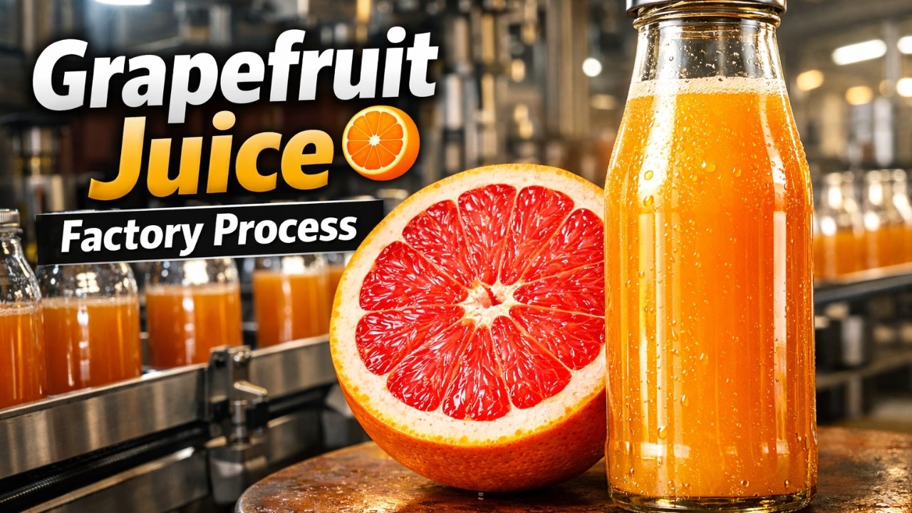 How Grapefruit Juice Is Made 🍊 | Inside Real Factory Process