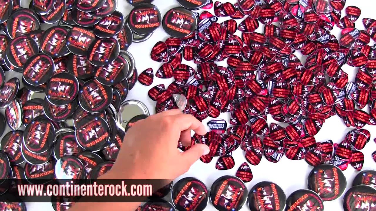 BOTONES - PICKS - PUAS - JINETES DE FUEGO - CONTINENTEROCK