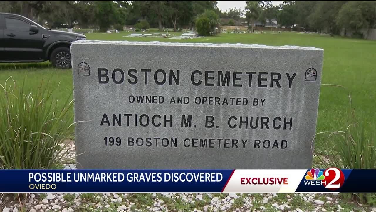 More than a dozen possible graves found underneath road leading to historic Oviedo cemetery
