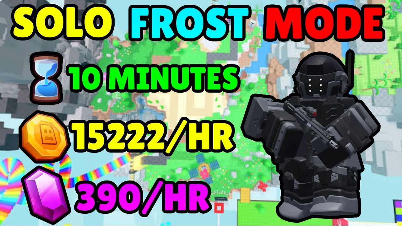 Solo Frost Mode Coin Grind With Buffed Operator | Tower Defense Simulator