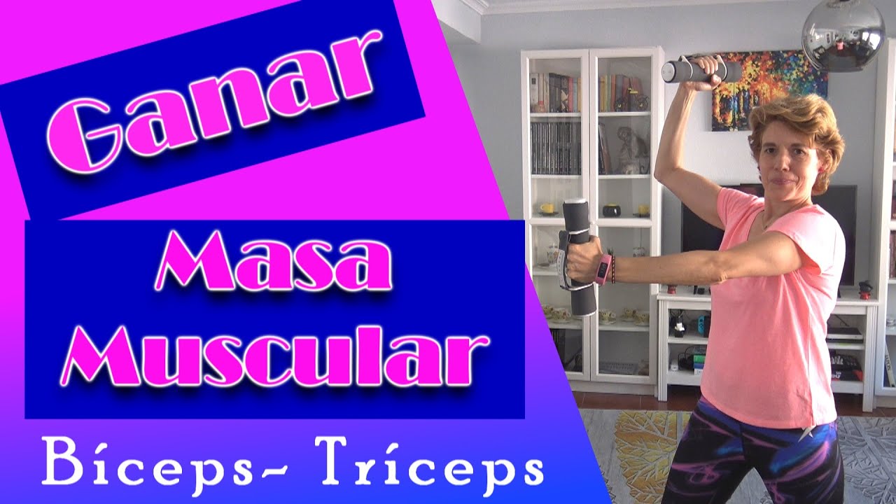 Aumentar Masa Muscular Bíceps- Tríceps 💪🏼/ Ganar Masa Personas Mayores- Principiantes/  Kanimoo